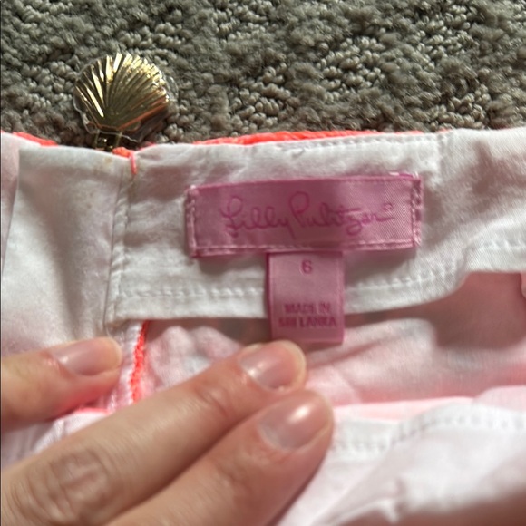 Lilly Pulitzer Bright Coral Skort - Picture 5 of 5